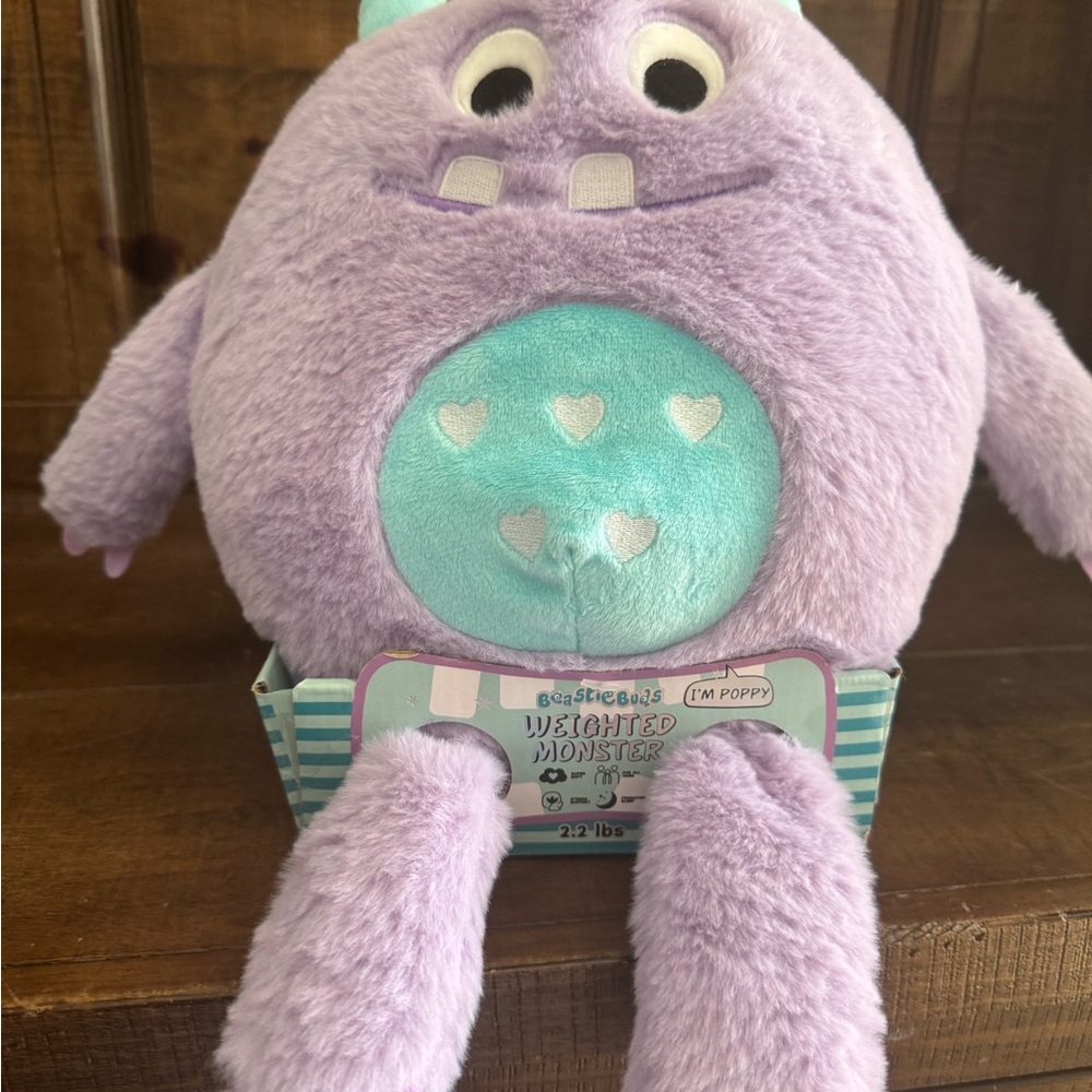 Beastie Buds Weighted Monster - Poppy - NIB